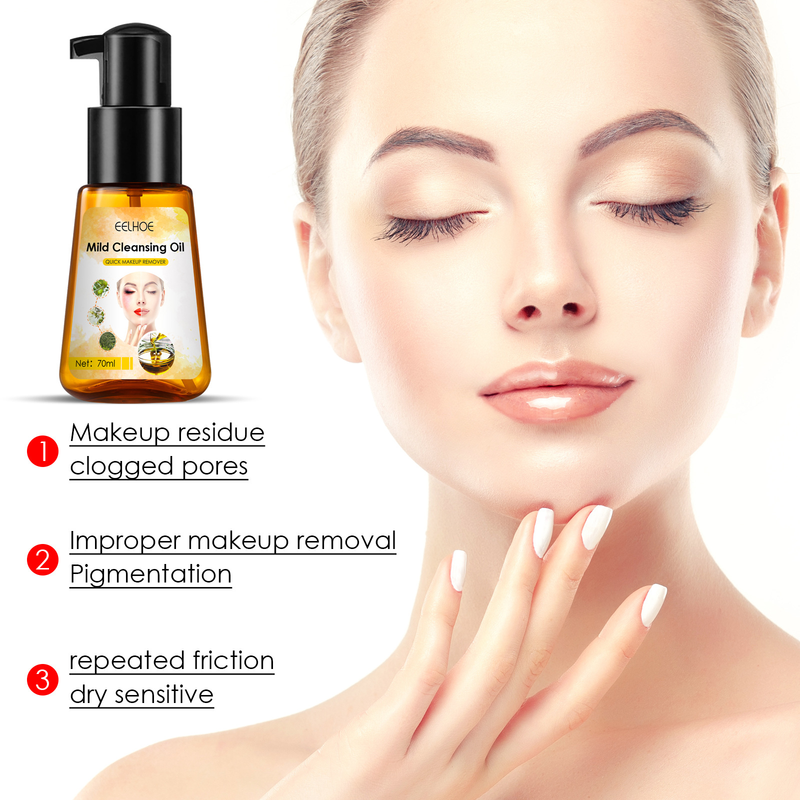 Makeup Beautiful Mild Remover Vegetable essence Fast Emulsion Mild Cleansing Skin Deep Cleaning Makeup Remover_voghion.com