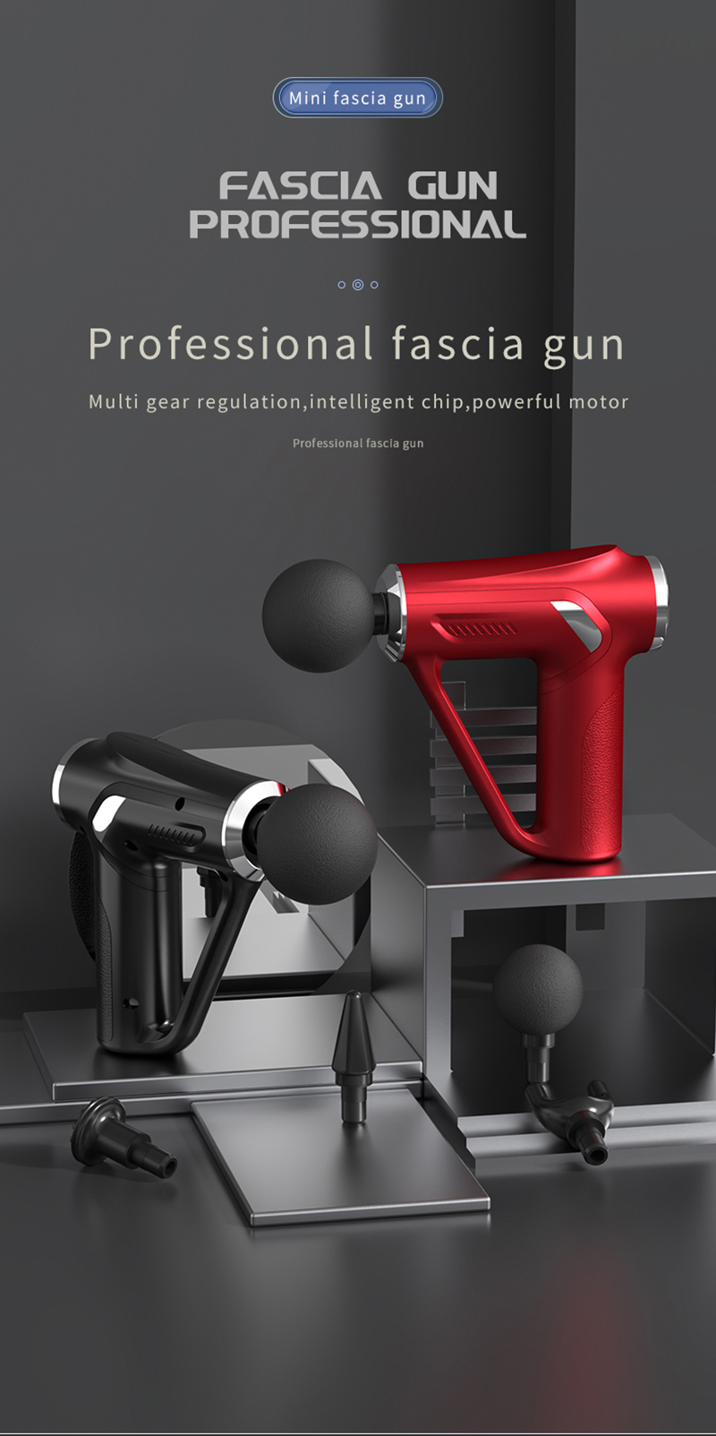 32 stopenj električna masaža G globoko tkivo vrat telo hrbtne mišice športna masaža sprostitev lajšanje bolečin vadba fascija_voghion.com