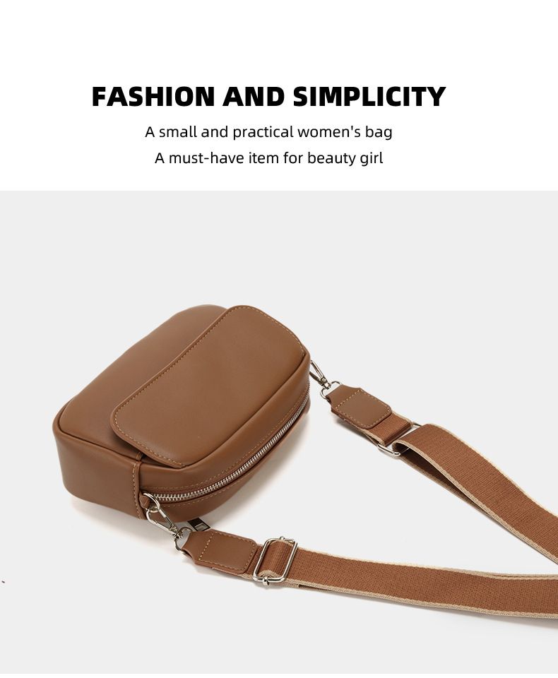 Cell Phone Bag Small Square Bag Women's Single Shoulder Crossbody Small Bag Multi-function Phone Bag Wide Shoulder Strap_voghion.com