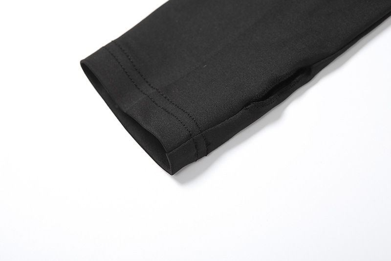Tuta attillata a due pezzi, top a tubino tinta unita, tuta casual a maniche lunghe, moda invernale 2024 da donna_voghion.com