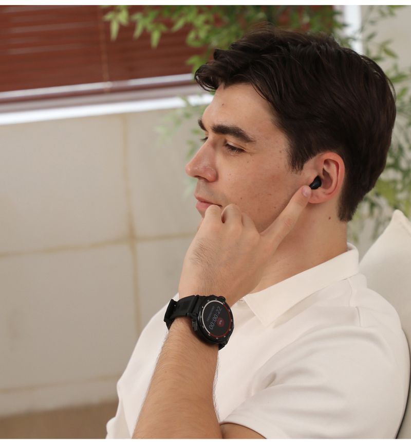 Özel Bluetooth Çağrı Saati Spor Kalp Atış Hızı Kan Oksijen Kan Basıncı İzleme Çok Fonksiyonlu Saat_voghion.com