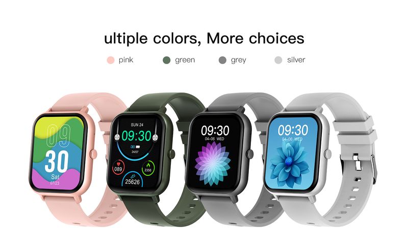 SENBONO ZL54CJ Square Kvinne BT Ring Hjertefrekvens Sportsmodus Fitness Tracker Vanntett smartklokke Mann IOS Android_voghion.com