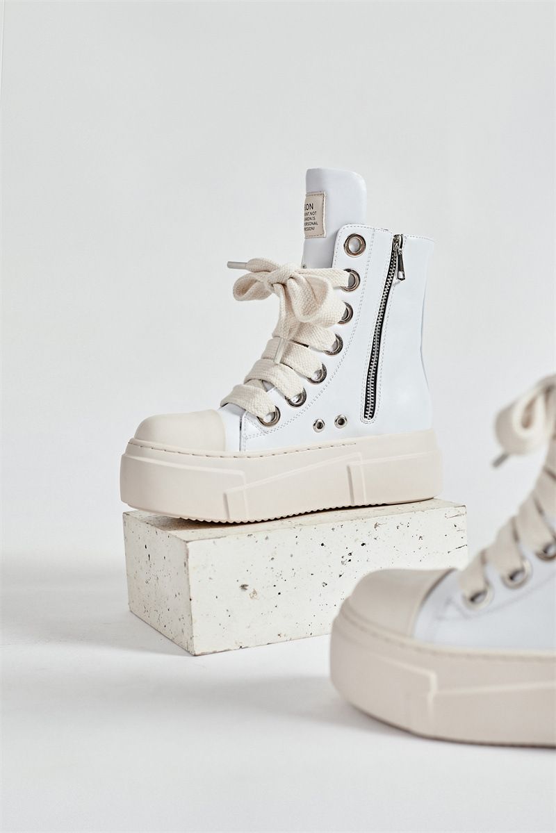 Herrskor Stor storlek Damskor Skor Par High Top Sneakers Supply All Match Tjock botten förhöjning Herrskor_voghion.com