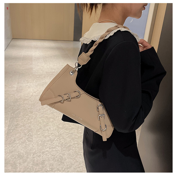 Produttori all'ingrosso 2023 nuova borsa da donna sotto le ascelle tinta unita borsa a tracolla portatile con texture di moda borsa a tracolla portatile dal design di nicchia_voghion.com