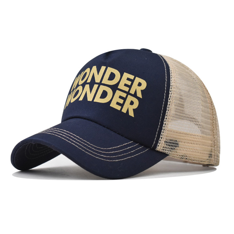 Pure Cotton Printed Wonder Baseball Cap, Versatile Outdoor And Personalized Embroidered Duckbill Cap_voghion.com