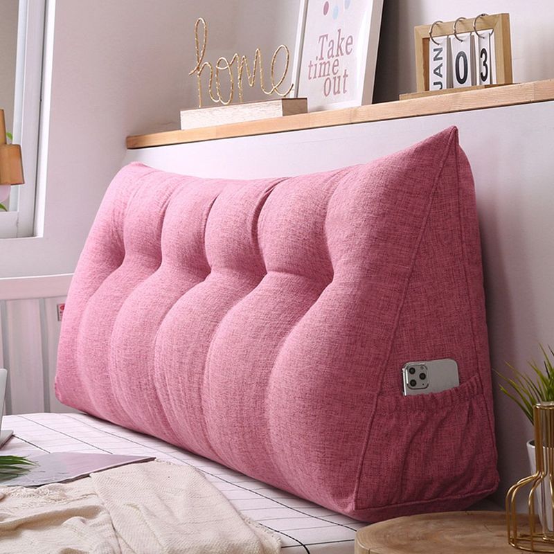 SOGA 100cm Red Triangular Wedge Bed Pillow Headboard Backrest Bedside Tatami Cushion Home Decor_voghion.com