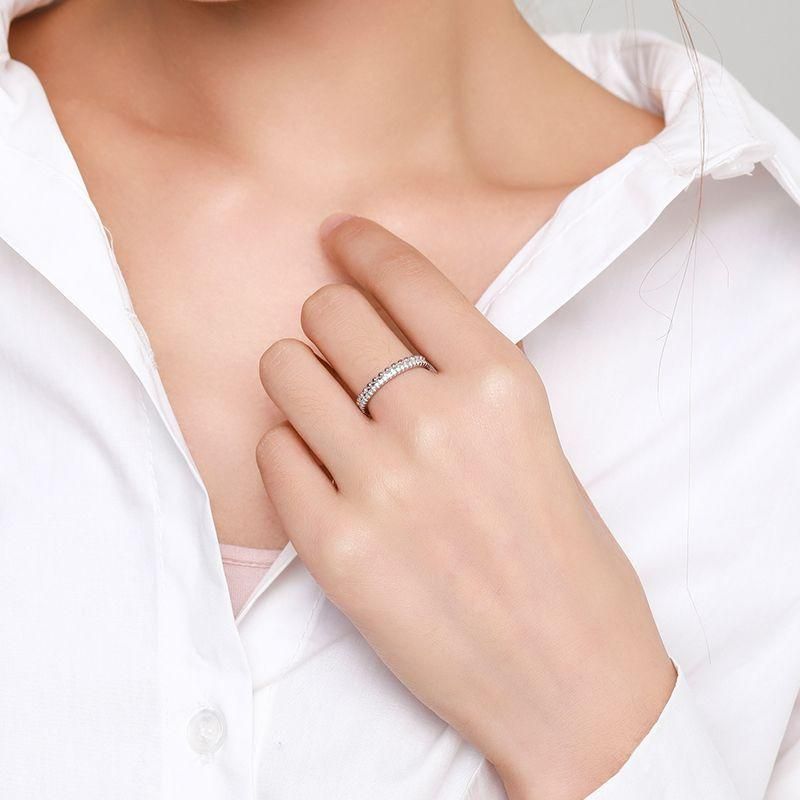Tancise Anello in argento con zirconi classici Gioielli da donna Promessa di nozze Regalo per feste_voghion.com