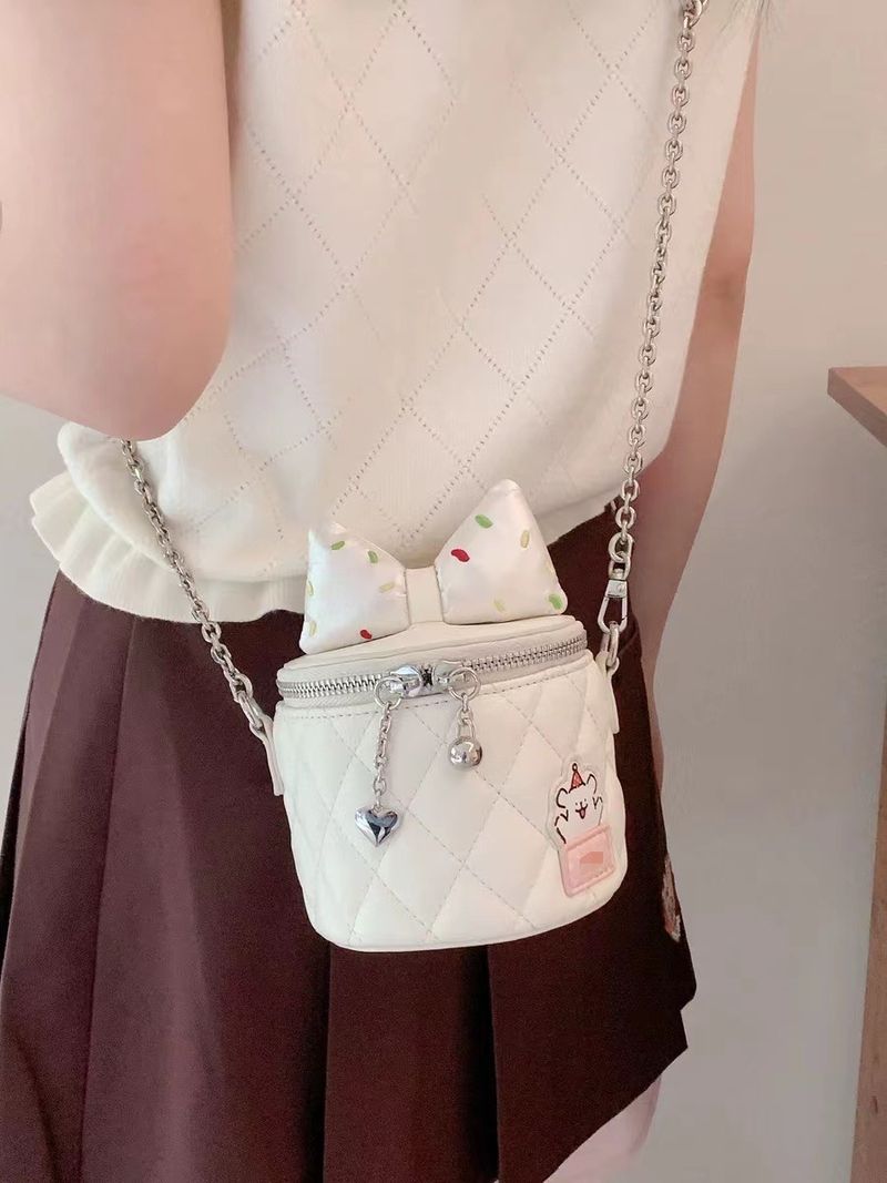 Borsa a tracolla piccola con catena profumata a forma di farfalla e griglia di diamanti, nuova 2024, mini e carina, con tracolla_voghion.com