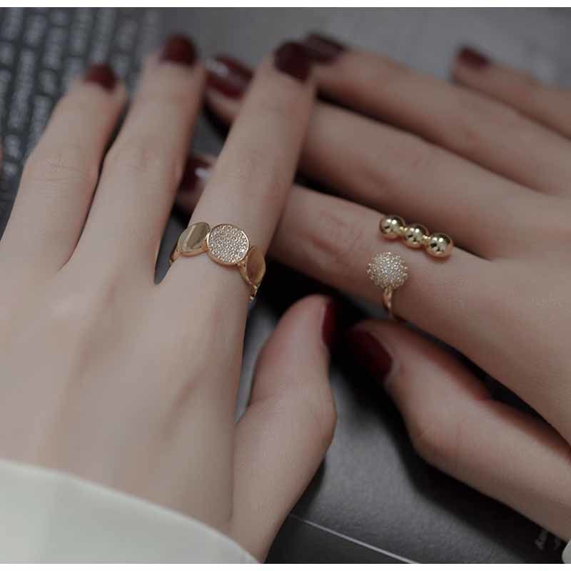 Open Ring Slightly Set Temperament Women's Fashion Personality Exquisite High-end Index Finger Ring_voghion.com