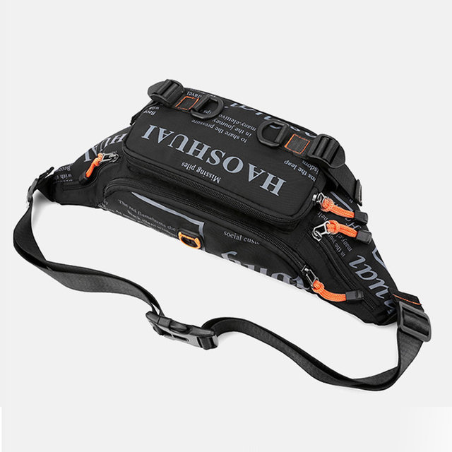 Marsupio da uomo in nylon con marsupio da corsa, impermeabile, multiuso, da viaggio, per uomo, con marsupio, marsupio_voghion.com