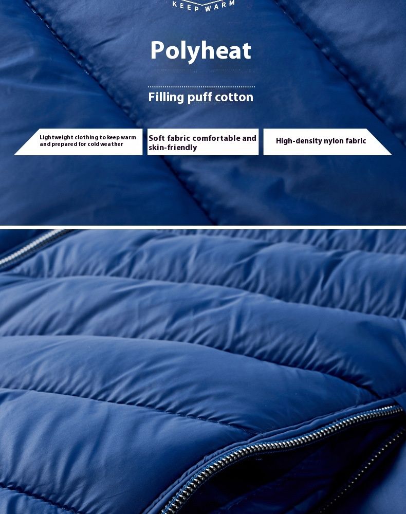 Heren Camisole met capuchon, casual vest met kleurblokken, jeugdjas van varkensribbetjes en dons van katoen_voghion.com