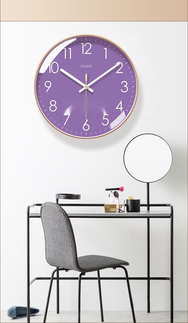 Yipula 6313 Mädchen Wand Wohnzimmer Einfache Kreative Kunst Leise Sweep Second Quarzuhr_voghion.com