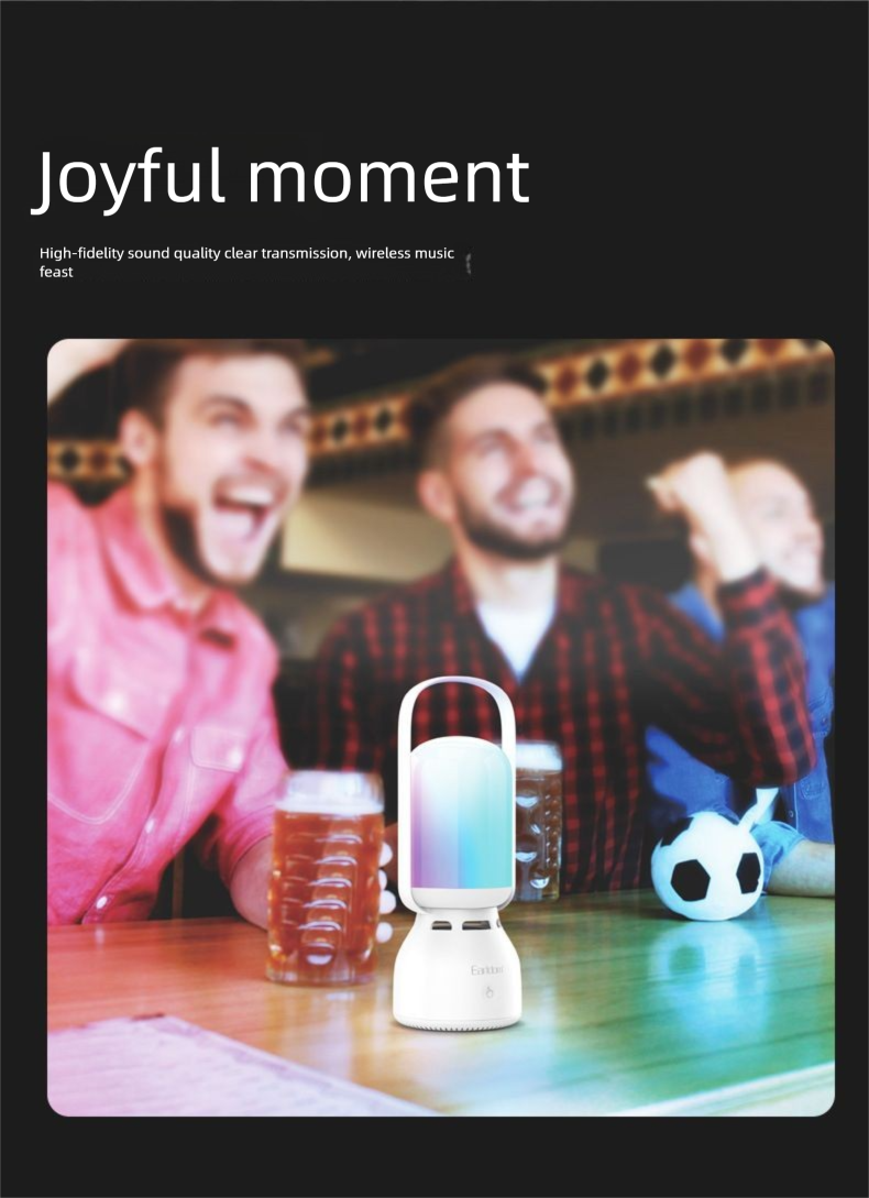 Yeni Açık Hava Bluetooth Renkli Hoparlör Atmosfer Kamp Çadırı Lambası Acil Durum Aydınlatması_voghion.com