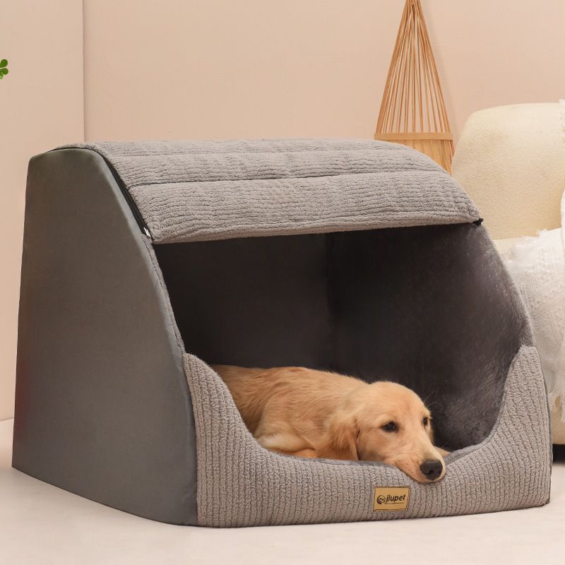 All-Season Dog For Medium Large Dogs, Golden Retriever, Corgi, Semi-Enclosed Cat House, Villa Style, Detachable And_voghion.com