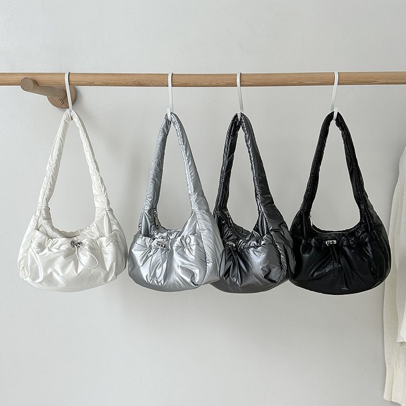 2025 Spring New Fashion Hundred Women's Shoulder Crossbody Bag Nicole High-end Casual Fashion Cotton Padded Bag Leisure Daily Niche Personality_voghion.com