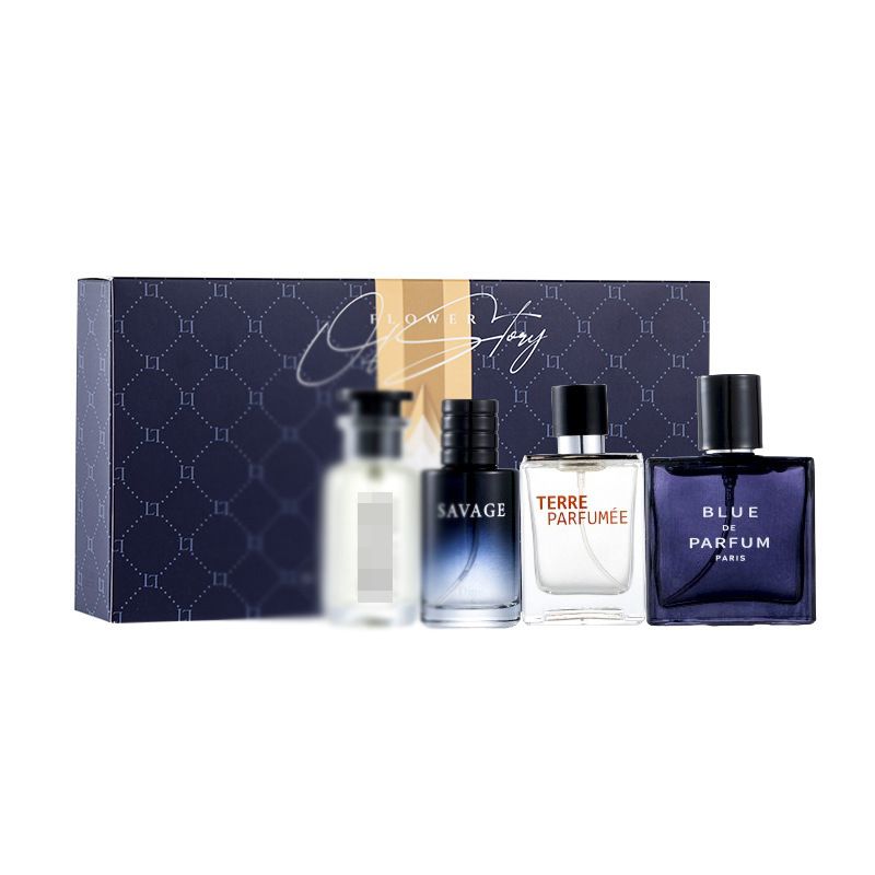 2024 Neues vierteiliges Herrenset Blue Earth Parfüm Leichter Duft Live 25ml_voghion.com