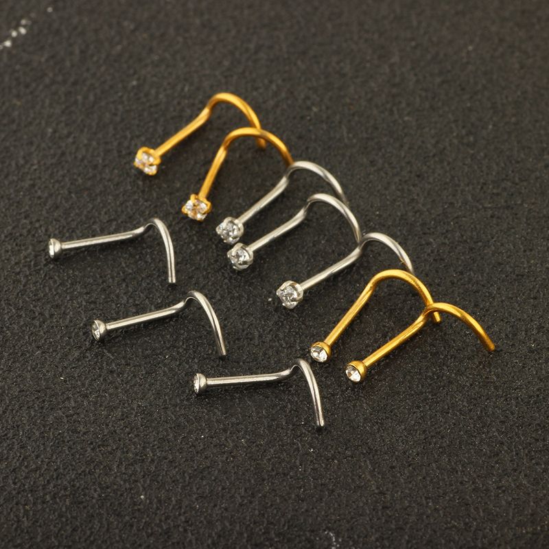 Set di piercing per il corpo Gioielli in acciaio inossidabile Anelli per il naso Orecchini personalizzati_voghion.com