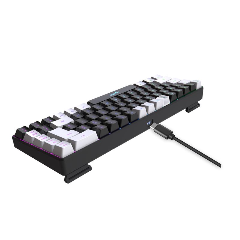 2023 New Gaming Membrane 68 Keys Key Line Separation RGB Backlight Multi-function Wired Keyboard_voghion.com