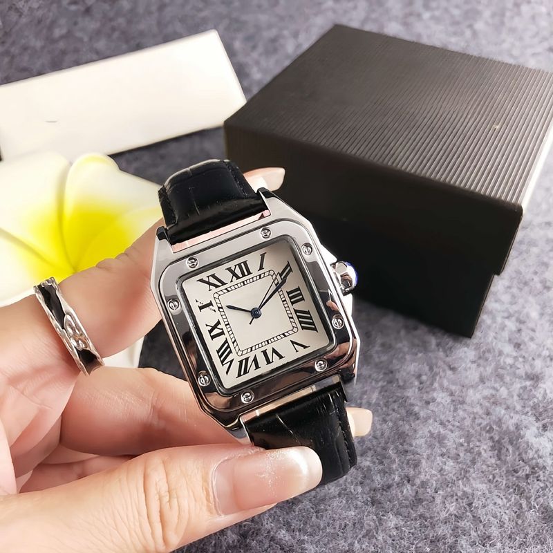 Orologio da donna in lega al quarzo quadrato della serie Cheetah di Kajia Classic Montre Crayon Shin-chan nello stesso stile_voghion.com