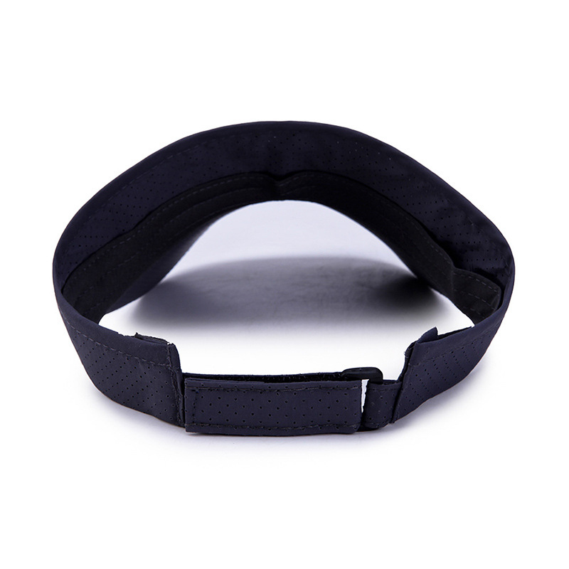 Summer Breathable Sun Hats Men Women Adjustable Visor UV Protection Empty Top Hat Solid Sports Tennis Golf Running_voghion.com