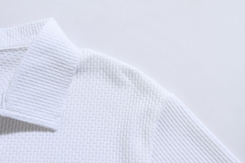 Herrenbekleidung Herren Sommer Sport Fitness Freizeit V-Ausschnitt Elastische Textur Kurzarm Poloshirt Herren_voghion.com