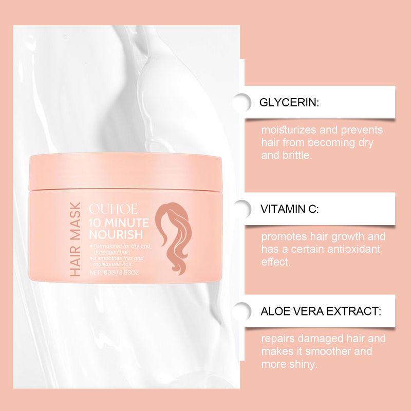 Hair Care Hair Mask, Nourishing, Hydrating, Smooth, Shiny, Oil Control Hair Mask_voghion.com