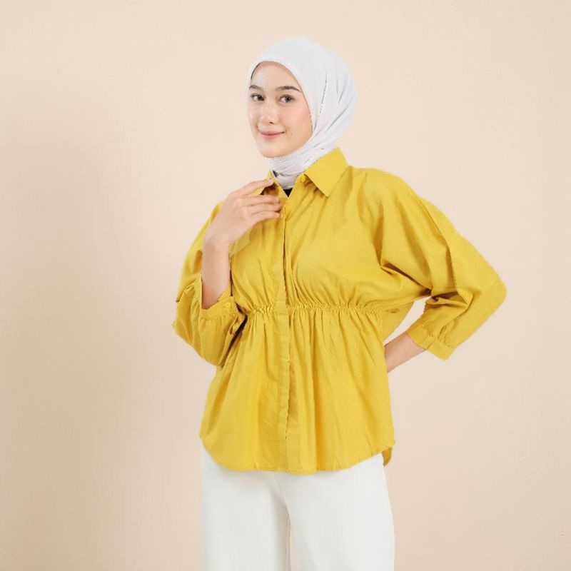 women's new style simple large size loose waist sun protection shirt collar_voghion.com
