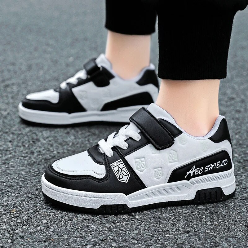 Nuevos zapatos de tabla luminosos para niños con velcro, zapatos casuales de moda_voghion.com