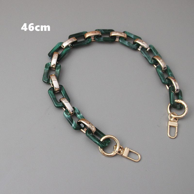 Tracolla da donna in resina colorata vintage acrilica barocca con catena spessa staccabile, realizzata a mano_voghion.com
