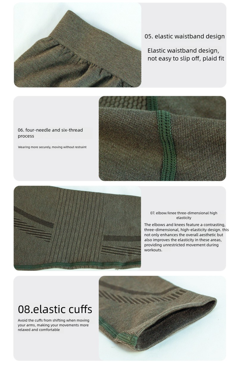 Erkekler ve Kadınlar İçin Açık Hava Dağcılık Merino Yün İç Çamaşırı Seti, Ter Emici, Nefes Alabilir, Spor Fonksiyonel Kayak_voghion.com
