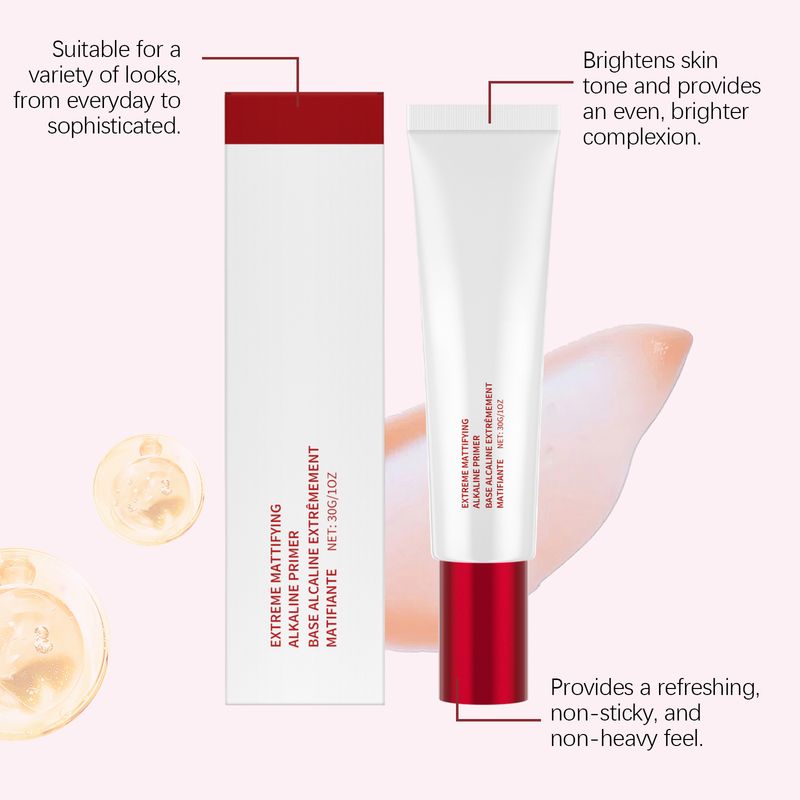 Feuchtigkeitsspendende, klare Basis, natürlicher, weicher Make-up-Look, strahlender, feuchtigkeitsspendender Hautprimer_voghion.com