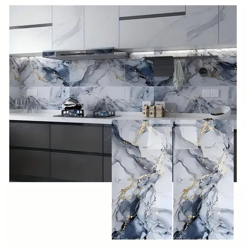 Piastrelle in marmo per cucina, bagno, carta da parati impermeabile e antiumidità, autoadesiva, parete di fondo, ristrutturazione_voghion.com