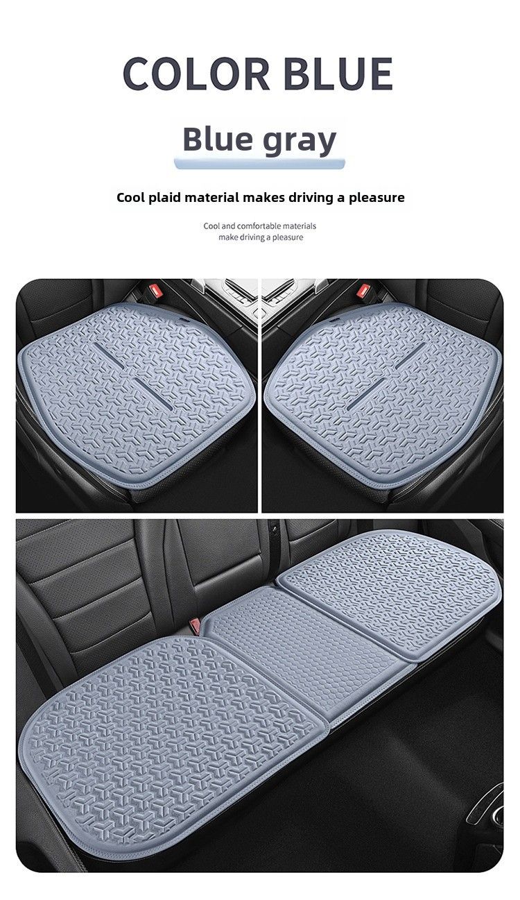 Coussin de voiture quatre saisons universel été trois pièces coussin de refroidissement en soie glacée coussin de siège en gel coussin de refroidissement en nid d'abeille pour bureau_voghion.com