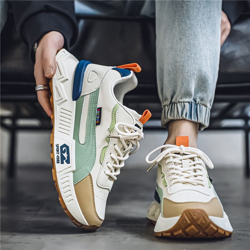 Muške cipele za četiri godišnja doba, jesenske kožne cipele s debelim potplatom koje povećavaju visinu, otporne na klizanje i habanje, muške sportske cipele, ležerne muške cipele,_voghion.com