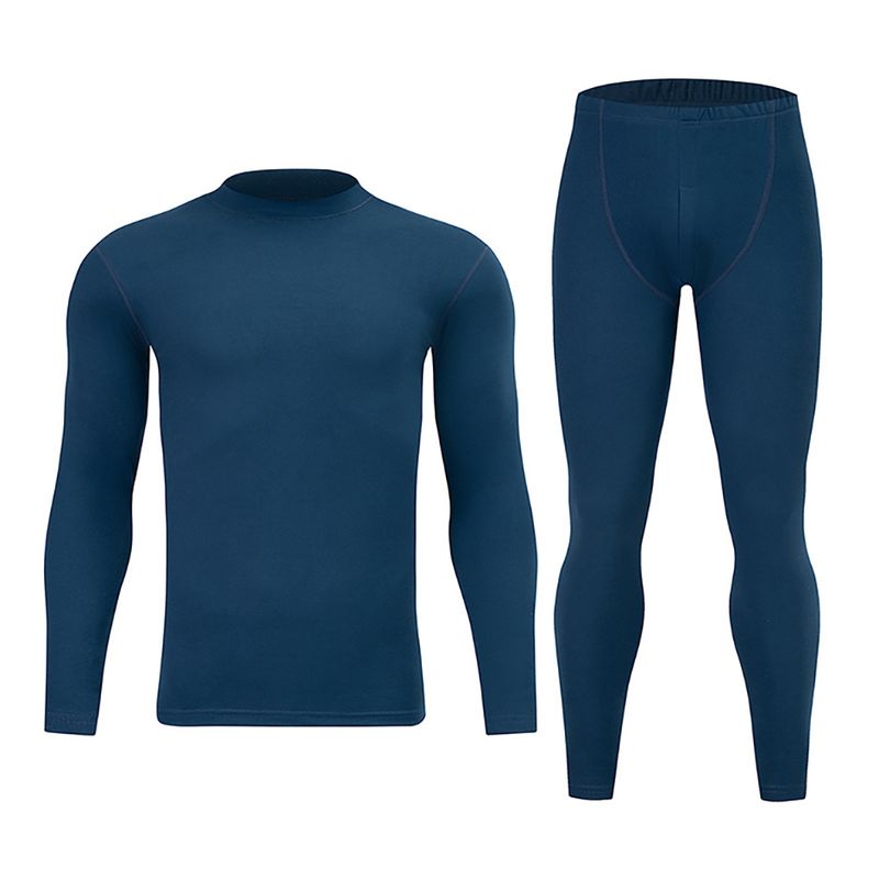 Overseas Platform Special Code Herbst Winter Herren Einfarbig Lässiger Halbrollkragen Warmer Anzug Vielseitige Homewear_voghion.com