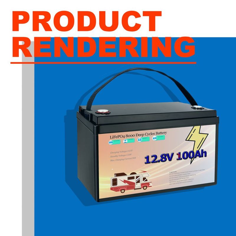 In Stock 12V 100AH Lithium Battery 12V100AH RV Lithium Battery Outdoor Lithium Battery LiFePO4 Energy Storage Battery_voghion.com