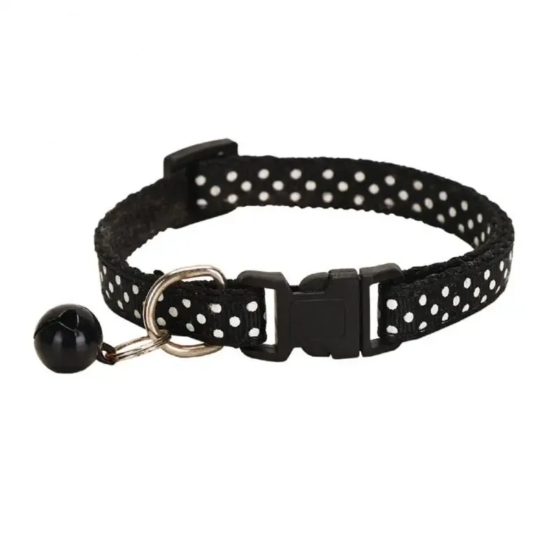 Coleira de nylon ajustável com sino para cães e gatos da PawParty Store_voghion.com