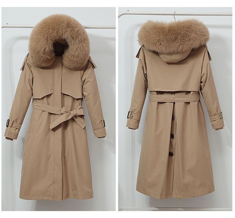 Women's Clothing Wear To Overcome Cotton-Padded Long Fashion Over The Knee One Coat Three Wear Cotton-Padded Clothes_voghion.com
