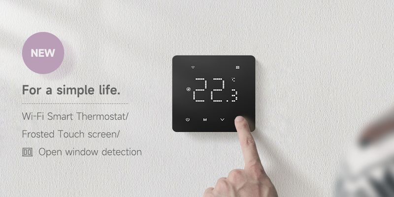Chaudière à gaz intelligente Tuya / Thermostat ou thermostat WiFi Chauffage électrique Thermorégulateur Fonctionne avec Alexa Google Home_voghion.com