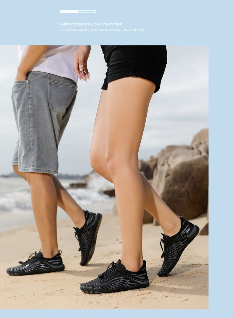 New Couple Five-Toe Women's Water Non-Slip Diving Snorkeling Swimming Rafting Fishing Wading Beach Shoes_voghion.com