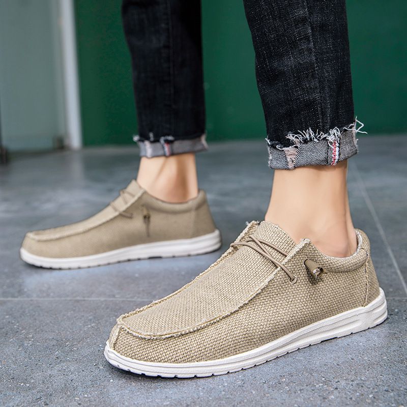 New Oversized Canvas Loafers, Ultra Light Sailing Flat Bottomed Casual Men's Hoodie Shoes, Hot Selling_voghion.com