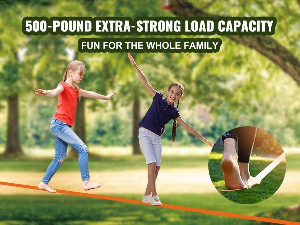 VEVOR Ninja Warrior Obstacle Course For Kids, 2 X 60 Ft Weatherproof Slacklines, 500lbs Weight Capacity Monkey Line, Outdoor Playset Equipment, Backyard Toys Training Equipment Set With 14 Obstacles_voghion.com