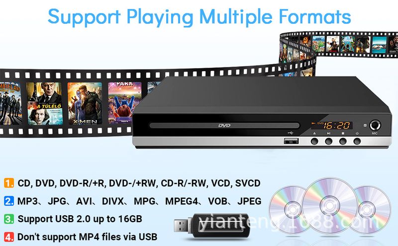 otthoni nagyfelbontású DVD gyerek VCD lejátszó, mini CD lejátszó_voghion.com
