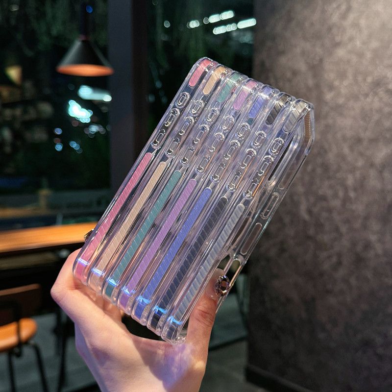 Glitter Bling For Magsafe Magnetic Case For IPhone 17 16 15 14 13 12 Pro Max 16e 17 Air Wireless Charging Clear Colorful Cover_voghion.com
