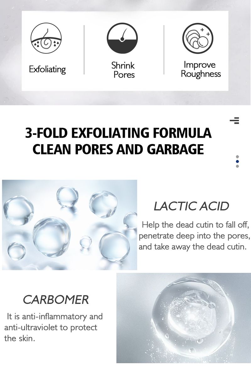 2024 Foaming Exfoliating Mousse Deep Remove Cleaning All Types Wash Face Smooth Moisturizing Skin Exfoliator Unbloc_voghion.com