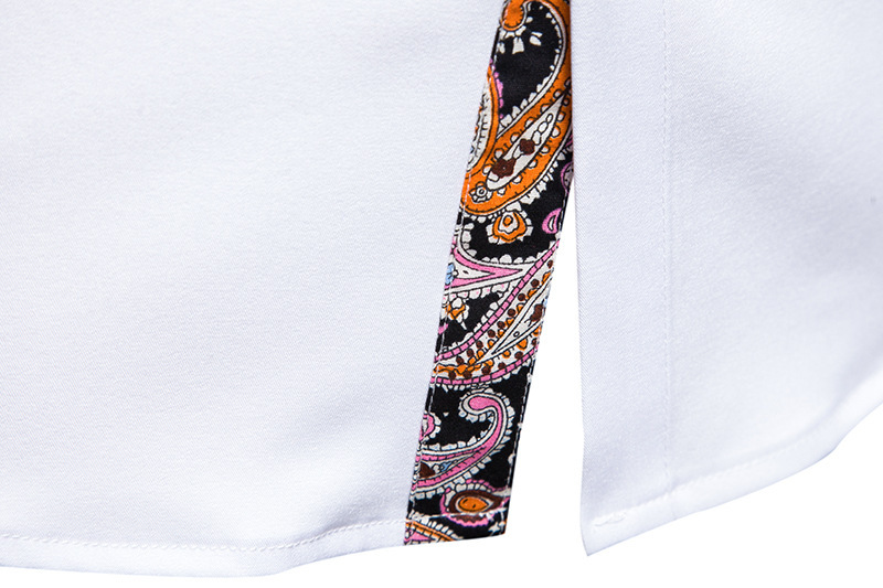 Abbigliamento da uomo Camicie a maniche lungheCamicie casual da ragazzo con risvolto slim fit color-block_voghion.com