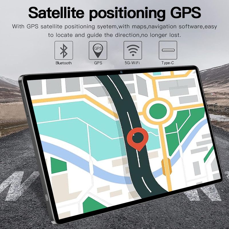 Max80 10.1" Dual SIM Android Tablet With 16GB RAM & 512GB Storage, 4G LTE Calling, Quad-Core Processor, 13MP Camera_voghion.com