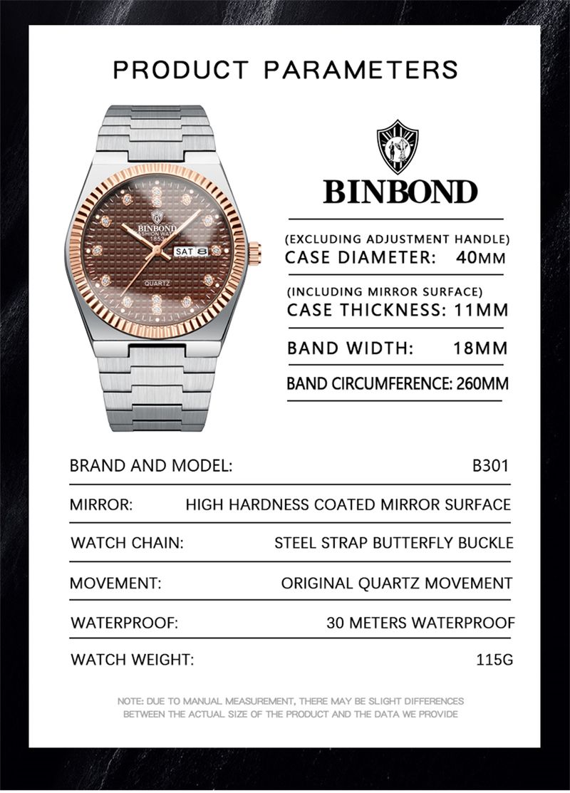 Top Luxury Man Watch Waterproof Stainless Steel Men Wristwatch Luminous Date Week Fashion Business Quartz Men's Watches_voghion.com