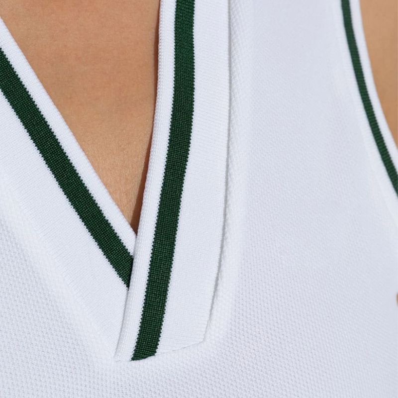 001 Cross-Border European And American Style Women's Summer High-End Loose Fashion Color-Block V-Neck Breathable Sleeveless_voghion.com