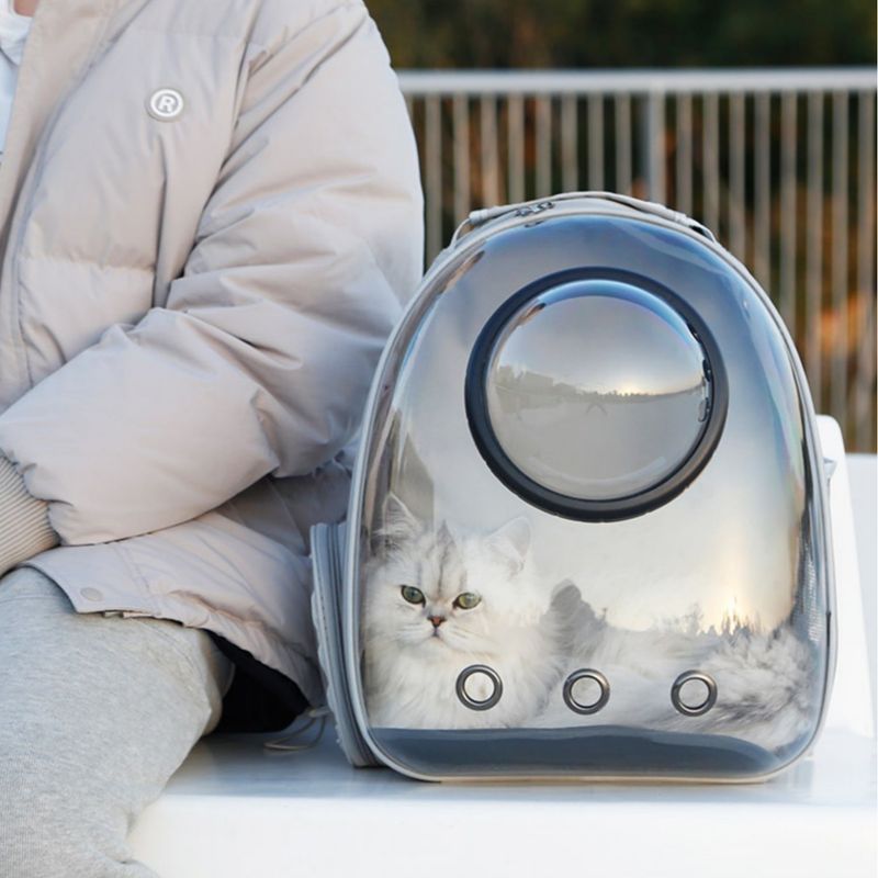 Tragbare Outdoor-Tasche, Raumkapsel, atmungsaktiver Rucksack, große Kapazität, Katzentragetasche, Heimtierbedarf_voghion.com